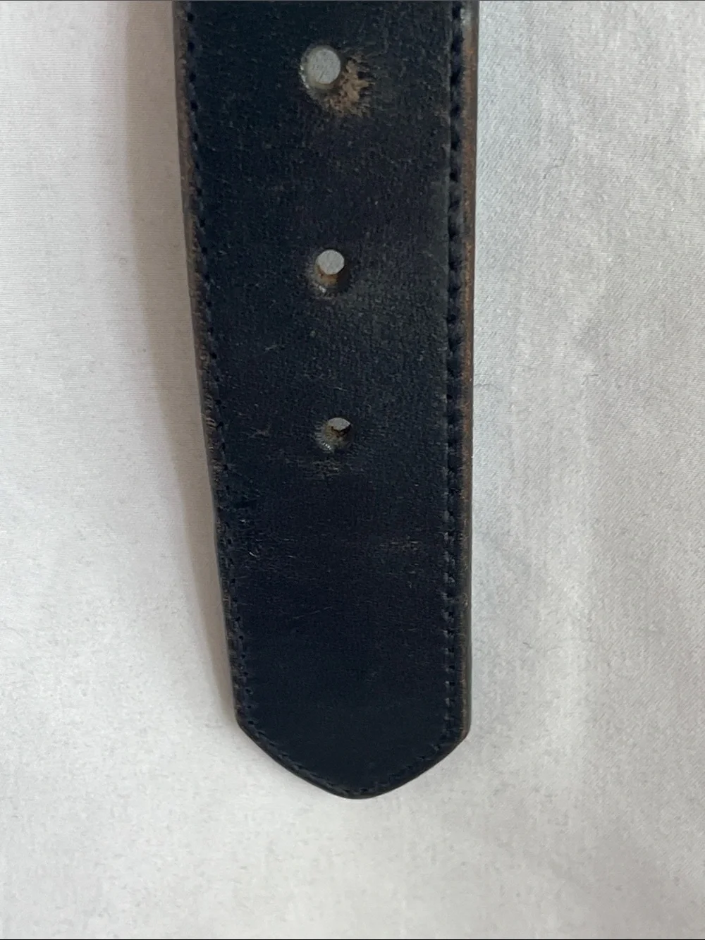 Carhartt Black Leather Belt with Silver-Tone Buckle